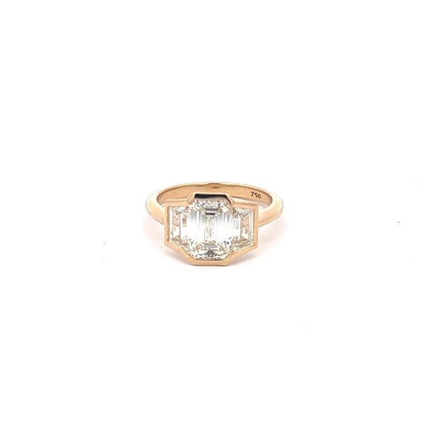 The Eugénie Emerald-Cut Three-Stone Ring