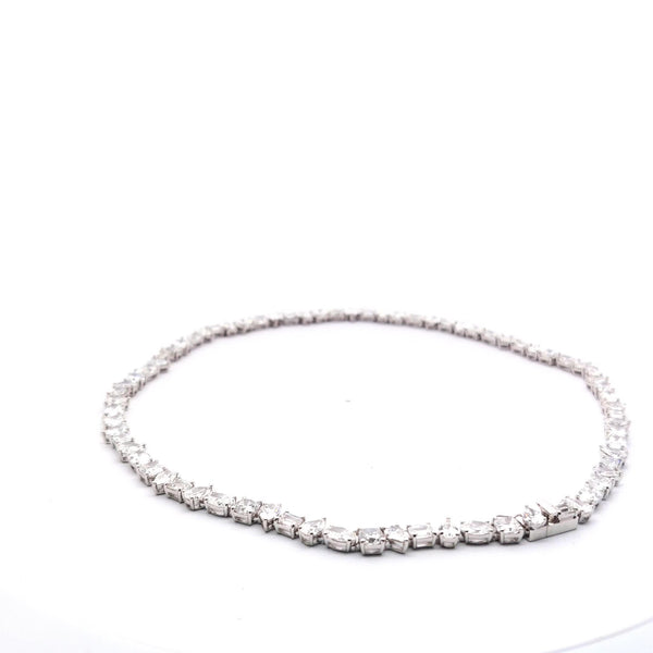 The Séraphine Fancy-Cut Diamond Riviere Necklace