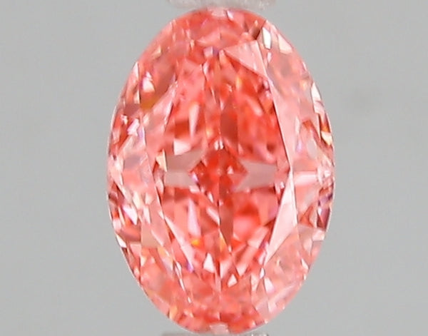 1.1ct Fancy Vivid Pink Oval Lab Diamond, VS1, IGI Certified