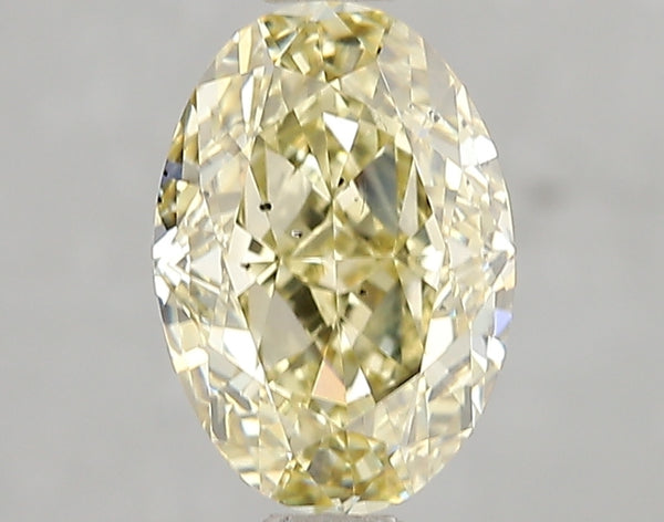 2.06ct Fancy Yellow Oval Lab Diamond, SI1, IGI Certified