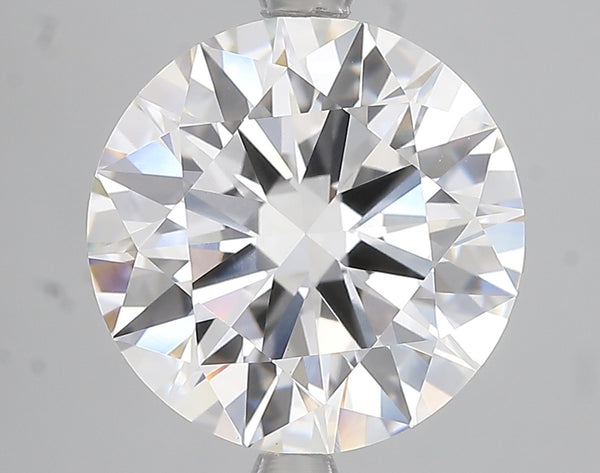5.11ct Ideal Cut Round Brilliant Lab Diamond, F Color, VVS2, IGI Certified
