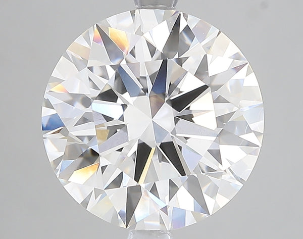 5.05ct Ideal Cut Round Brilliant Lab Diamond, F Color, VVS2, IGI Certified