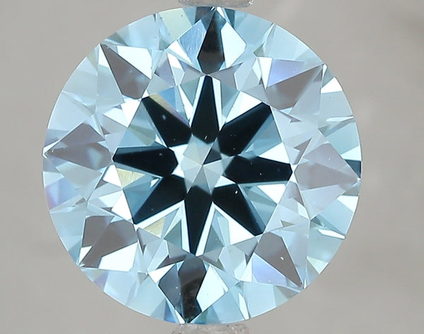 5.02ct Fancy Vivid Blue Round Brilliant Lab Diamond, VS1, IGI Certified