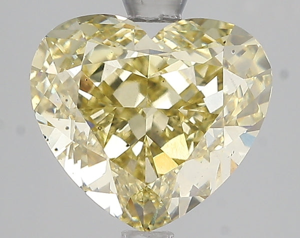 4.02ct Fancy Intense Yellow Heart Lab Diamond, VS2, IGI Certified