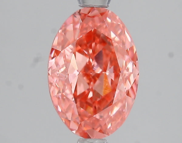 2.08ct Fancy Vivid Pink Oval Lab Diamond, VS2, IGI Certified