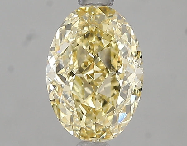 1.59ct Fancy Intense Yellow Oval Lab Diamond, VS2, IGI Certified