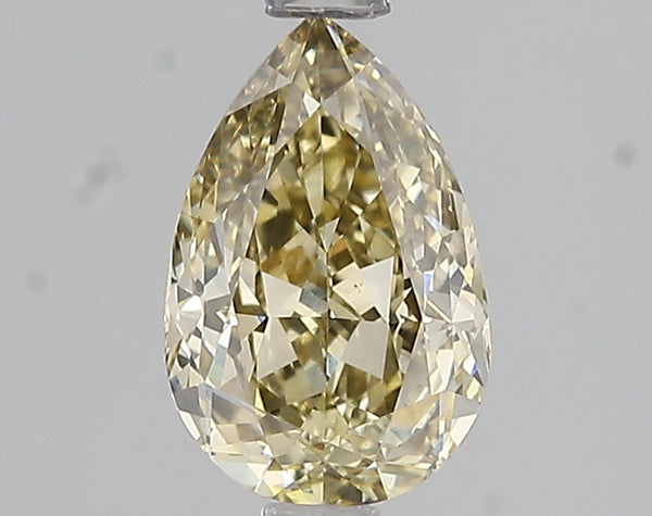 1.57ct Fancy Light Yellow Pear Lab Diamond, VS1, IGI Certified