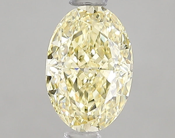 1.03ct Fancy Intense Yellow Oval Lab Diamond, VVS2, IGI Certified