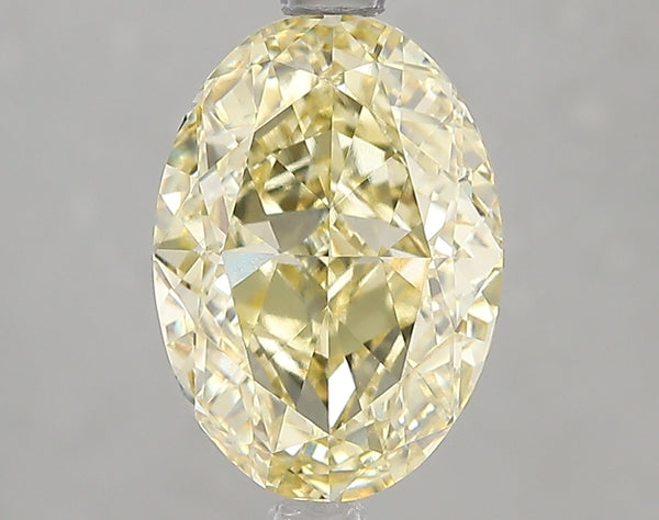 3.09ct Fancy Yellow Oval Lab Diamond, VVS2, IGI Certified