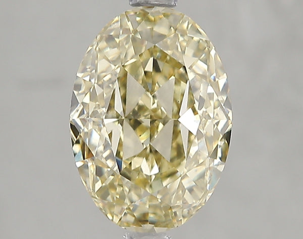 3.05ct Fancy Greyish Yellow Oval Lab Diamond, VS2, IGI Certified