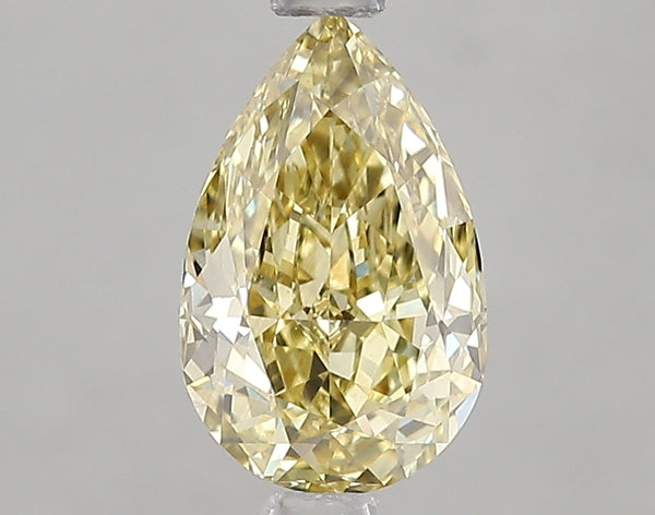 1.57ct Fancy Intense Yellow Pear Lab Diamond, VS2, IGI Certified