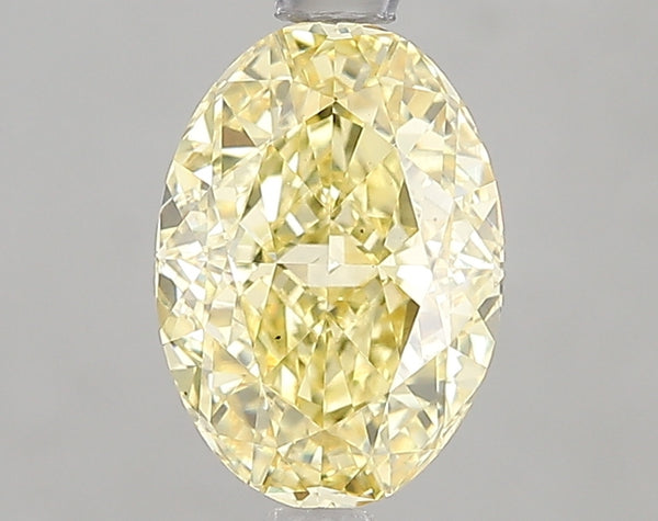 1.92ct Fancy Intense Yellow Oval Lab Diamond, VS2, IGI Certified