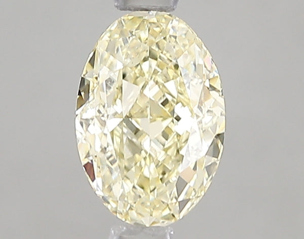 1.07ct Fancy Light Yellow Oval Lab Diamond, VS1, IGI Certified
