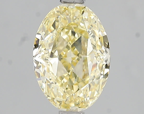 2.06ct Fancy Intense Yellow Oval Lab Diamond, VS1, IGI Certified