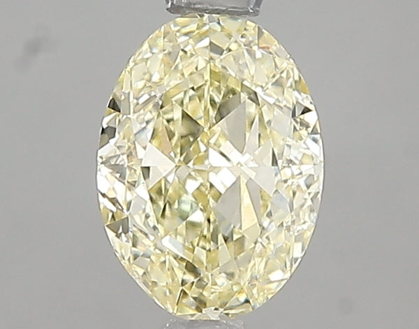 1.02ct Fancy Light Yellow Oval Lab Diamond, VS1, IGI Certified