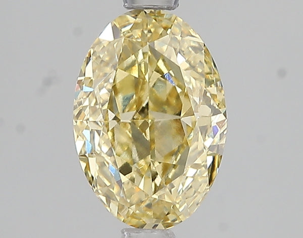 2.02ct Fancy Intense Yellow Oval Lab Diamond, VS1, IGI Certified