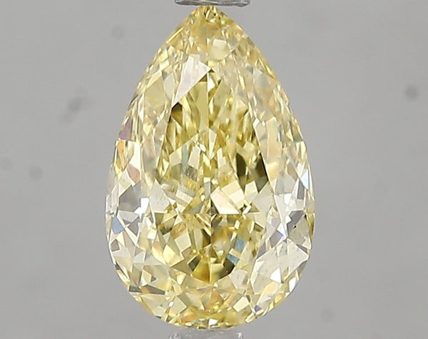 1.55ct Fancy Intense Yellow Pear Lab Diamond, VS2, IGI Certified