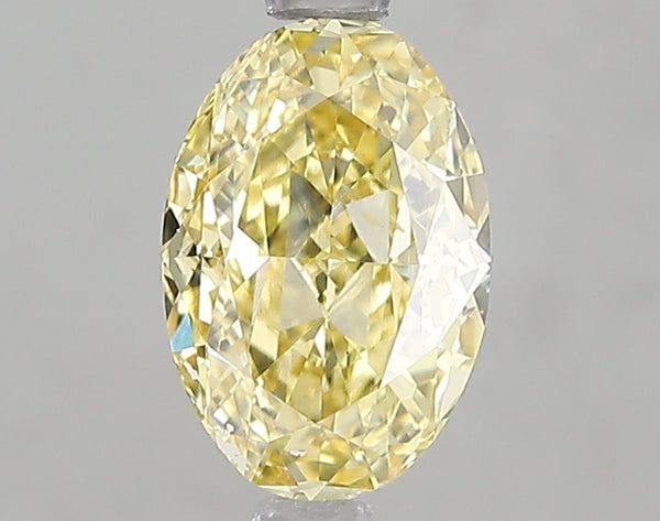 1.59ct Fancy Intense Yellow Oval Lab Diamond, VS1, IGI Certified