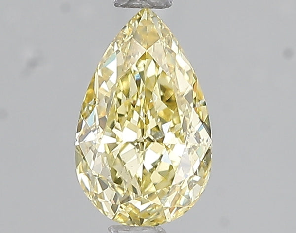 1.08ct Fancy Intense Yellow Pear Lab Diamond, VS1, IGI Certified
