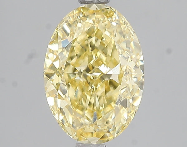 2.58ct Fancy Intense Yellow Oval Lab Diamond, VS1, IGI Certified