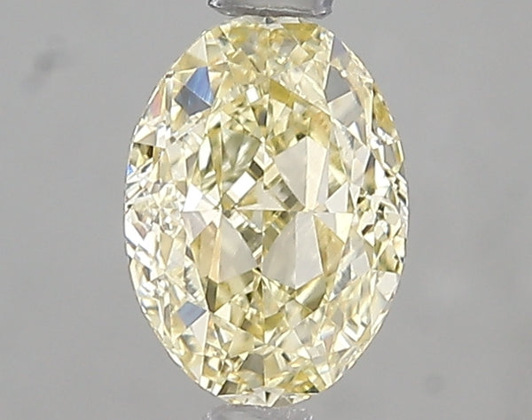 1.08ct Fancy Yellow Oval Lab Diamond, VS1, IGI Certified