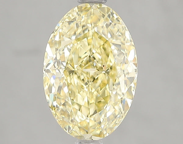 3.02ct Fancy Intense Yellow Oval Lab Diamond, VS2, IGI Certified