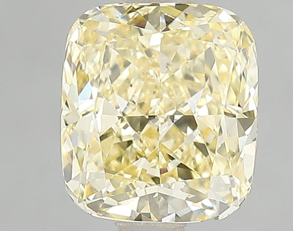 2.52ct Fancy Intense Yellow Cushion Lab Diamond, VS2, IGI Certified