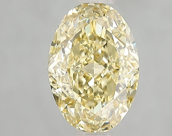 1.54ct Fancy Intense Yellow Oval Lab Diamond, VVS2, IGI Certified