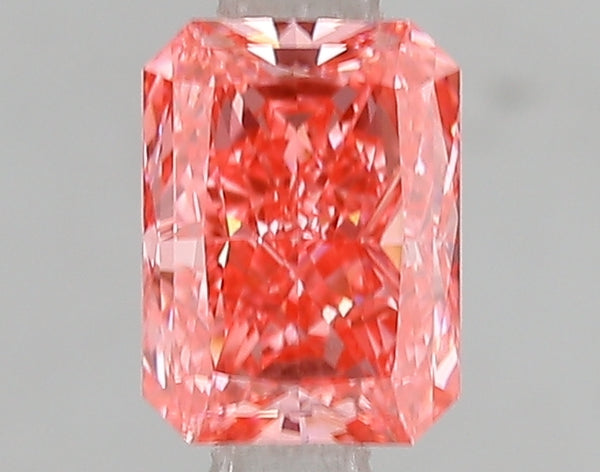 1.07ct Fancy Vivid Pink Radiant Lab Diamond, VVS2, IGI Certified