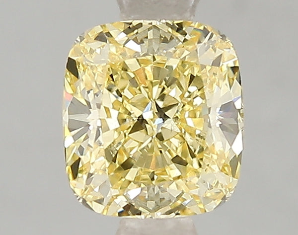 1.53ct Fancy Intense Yellow Cushion Lab Diamond, VS2, IGI Certified