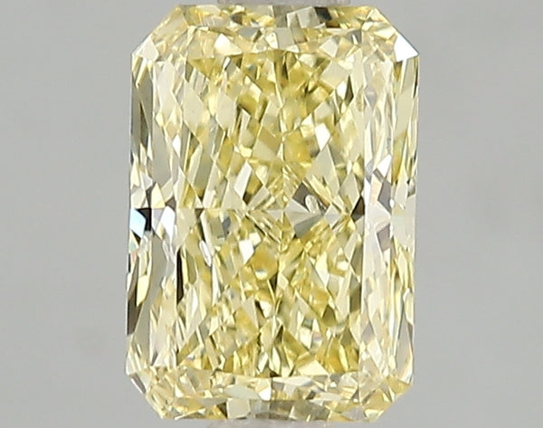 1.5ct Fancy Vivid Yellow Radiant Lab Diamond, SI1, IGI Certified