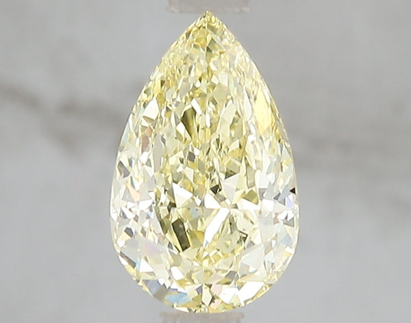 1.57ct Fancy Intense Yellow Pear Lab Diamond, VS2, IGI Certified