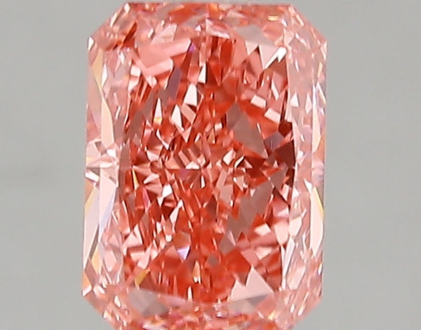 1.08ct Fancy Vivid Pink Radiant Lab Diamond, VVS2, IGI Certified