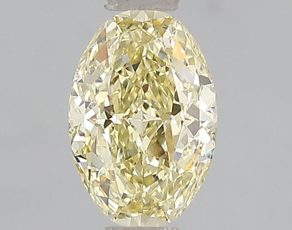 1.1ct Fancy Intense Yellow Oval Lab Diamond, VS1, IGI Certified