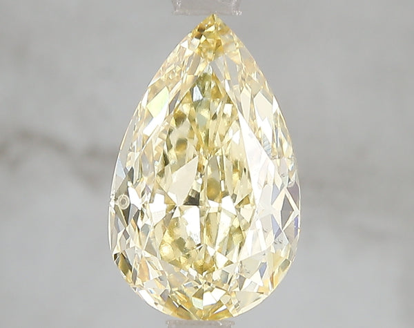 3.03ct Fancy Intense Yellow Pear Lab Diamond, VS1, IGI Certified