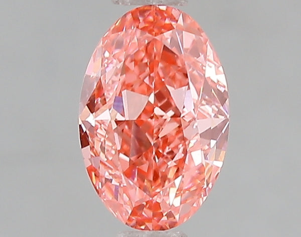 1.08ct Fancy Vivid Pink Oval Lab Diamond, VS1, IGI Certified