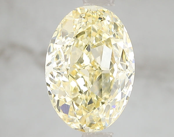 3.11ct Fancy Intense Yellow Oval Lab Diamond, VS1, IGI Certified