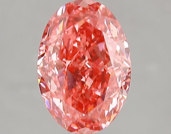 2.05ct Fancy Vivid Pink Oval Lab Diamond, VS1, IGI Certified