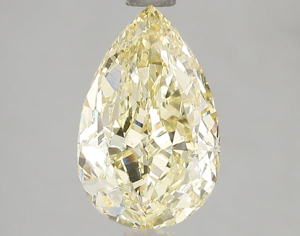 3.09ct Fancy Intense Yellow Pear Lab Diamond, VS1, IGI Certified