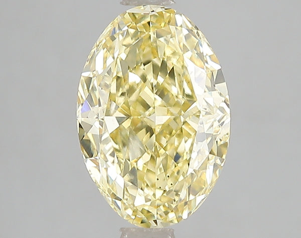 3.01ct Fancy Intense Yellow Oval Lab Diamond, VS1, IGI Certified