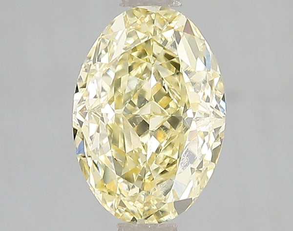 2.01ct Fancy Vivid Yellow Oval Lab Diamond, VS1, IGI Certified