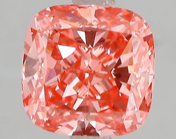 3ct Fancy Vivid Pink Round Brilliant Lab Diamond, VS1, IGI Certified