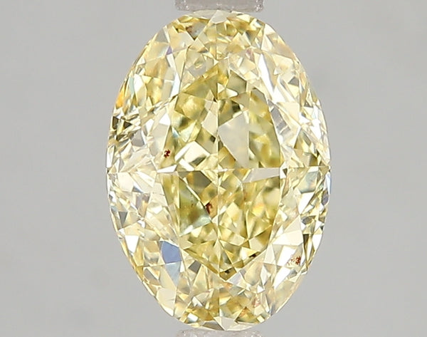 2.02ct Fancy Intense Yellow Oval Lab Diamond, VS1, IGI Certified