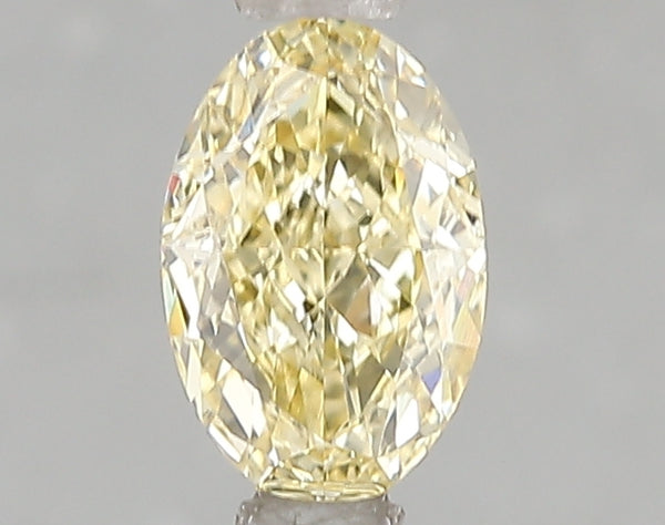 1ct Fancy Intense Yellow Oval Lab Diamond, VVS2, IGI Certified