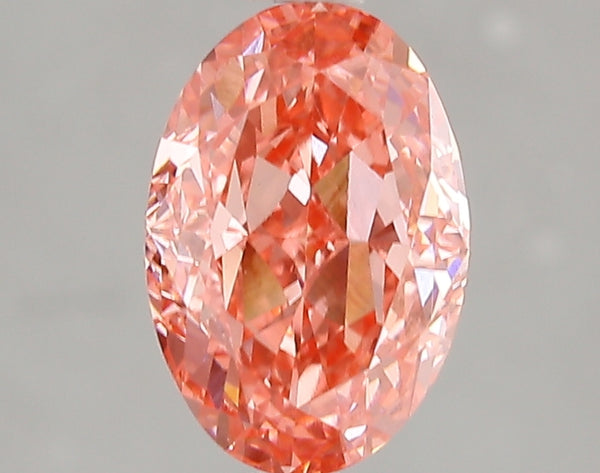 2.06ct Fancy Vivid Pink Oval Lab Diamond, VS1, IGI Certified