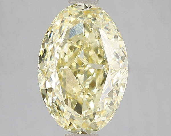 3.09ct Fancy Intense Yellow Oval Lab Diamond, VS1, IGI Certified