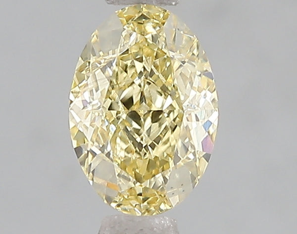 1.09ct Fancy Intense Yellow Oval Lab Diamond, VS2, IGI Certified