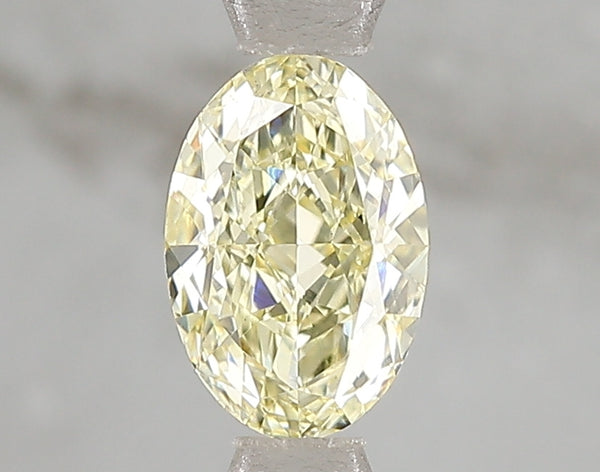 1.03ct Fancy Intense Yellow Oval Lab Diamond, VS1, IGI Certified