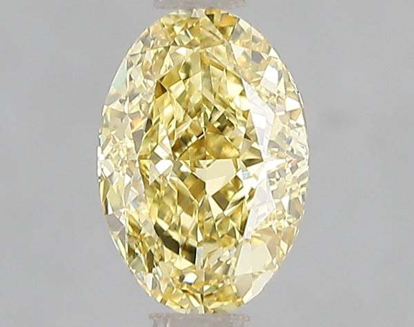 1.59ct Fancy Intense Yellow Oval Lab Diamond, VS2, IGI Certified