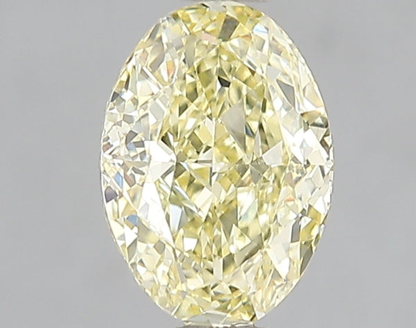 1.55ct Fancy Intense Yellow Oval Lab Diamond, VS1, IGI Certified